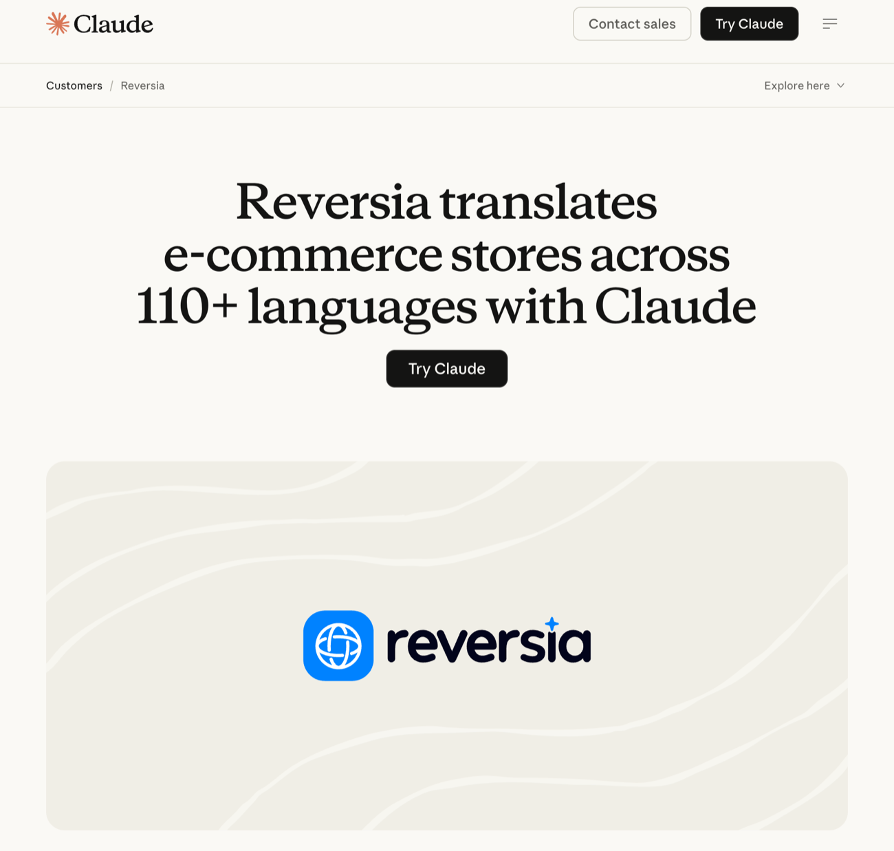 Étude de cas Reversia × Claude publiée par Anthropic