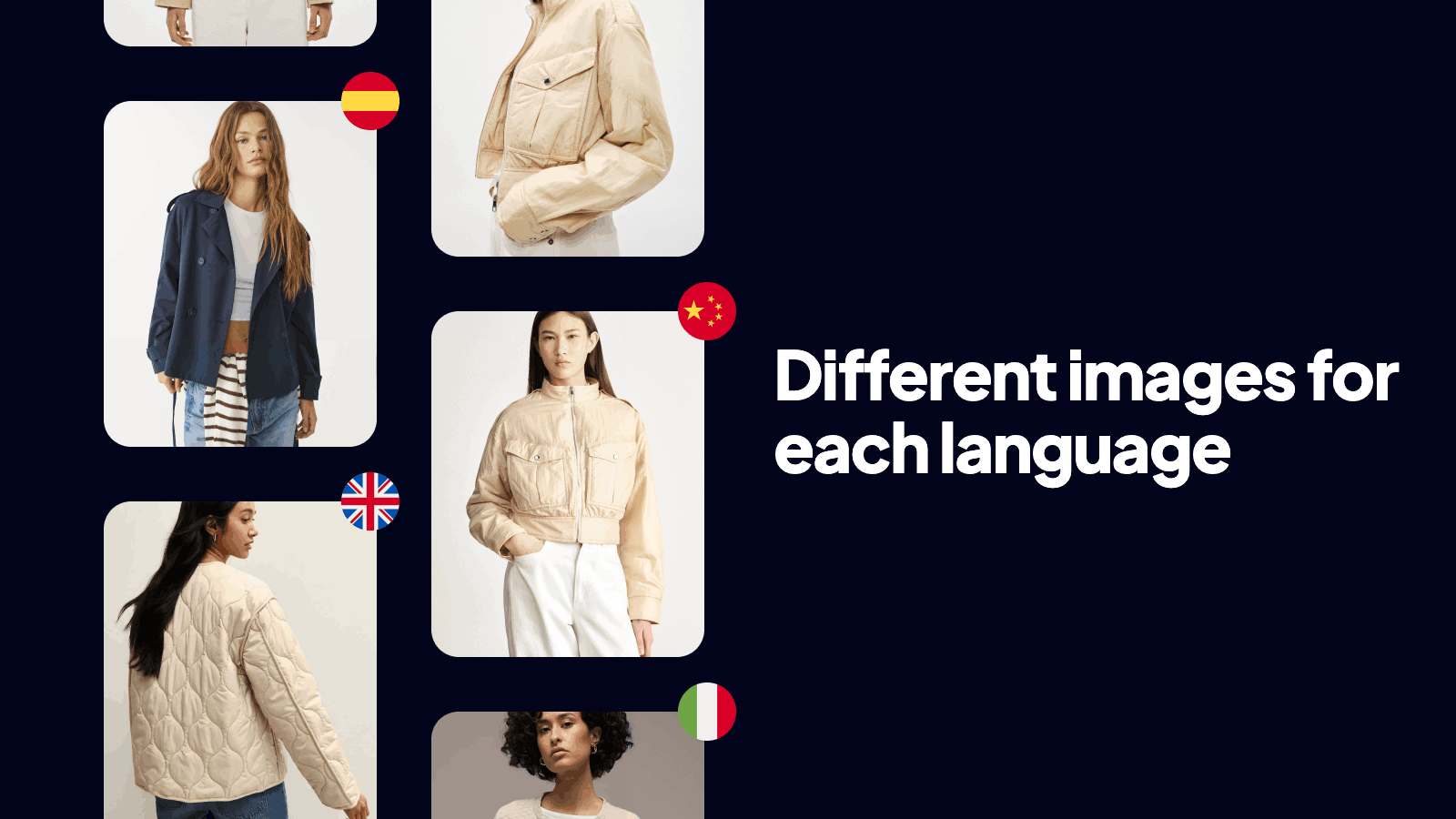 Localized images and visuals per language on a Shopify store