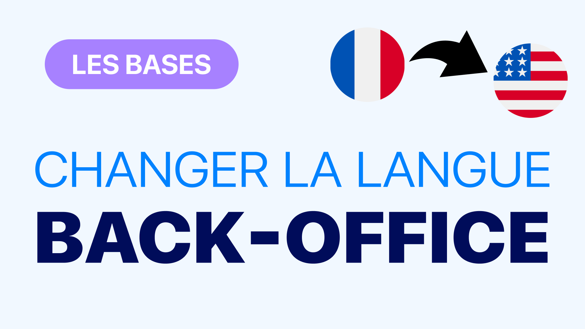 Changer langue back-office PrestaShop