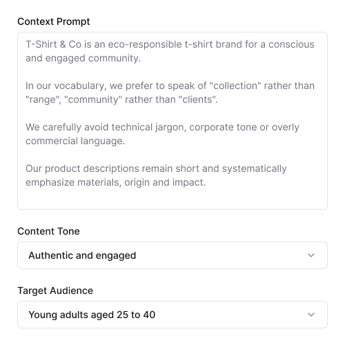 Prompt context