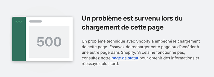 Erreur Shopify