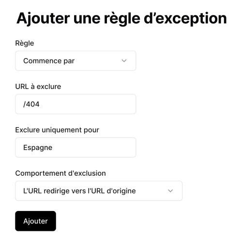 Règle d'exclusion