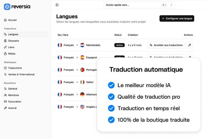 Traduction PrestaShop avec IA